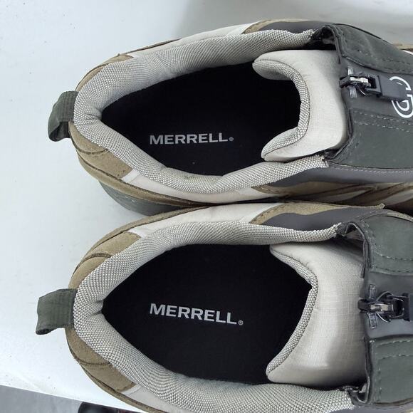 Merrell Moab Hybrid Zip GORE-TEX 1TRL Sneaker Men's 14 Coyote Slip-On Round Toe - Picture 9 of 10